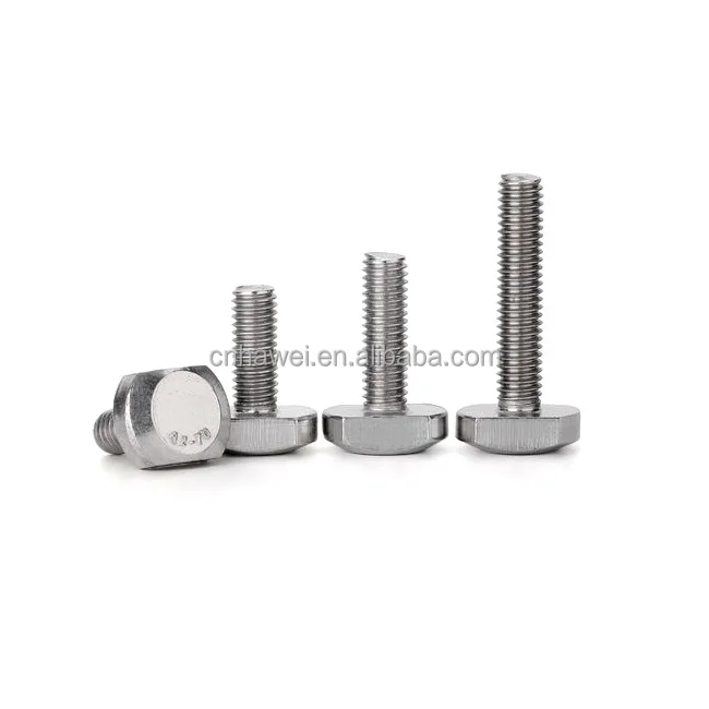 904L Factory Stainless Steel Hammer Head Bolts T-Head DIN188 Wholesale Plain Finish