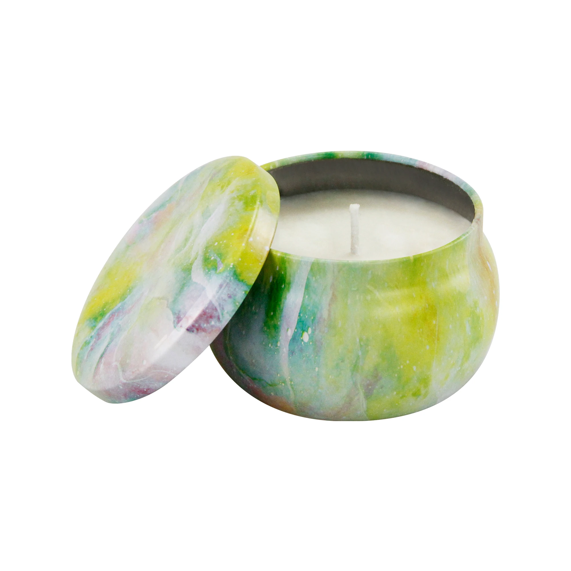 Luxury Wedding Christmas Halloween Easter Party Home Decorations Soy Wax Scent Candle Metal Jars Gift Set