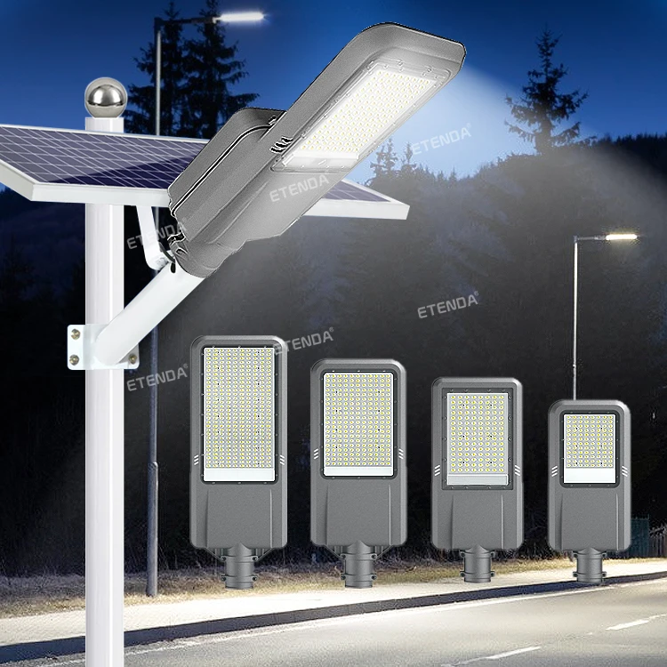 100W 200W 300W 400W High Power Streetlight Manufacturers Super brightness Battery Solar Led Street Light