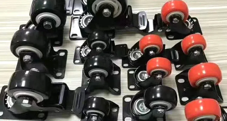 38mm50mm63mm black sofa universal caster ball double bearing heavy load brake caster