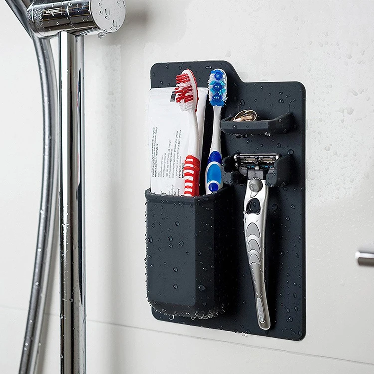 New Product Portable Silicone Bathroom Toothbrush Holder Toothpaste Holder Barber Straight Razor holder