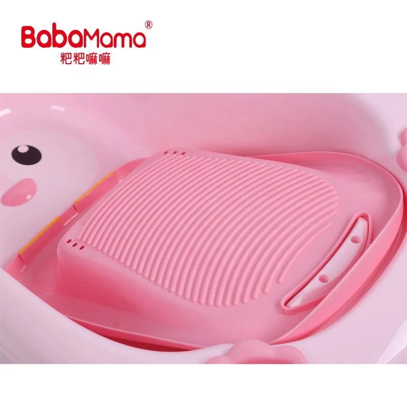 Детская ванночка, Детская стоячая пластиковая Ванна для детей с ступенчатым стулом