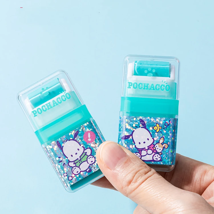 DHF774 New Arrival wholesale carton Melody Pochacco roller eraser student smear cute creative rubber stationery for children