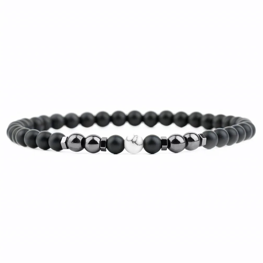 Natural Black Hematite Beads Healthy Slim Anxiety Relief Magnetic Therapy Hematite Anklets Bracelets