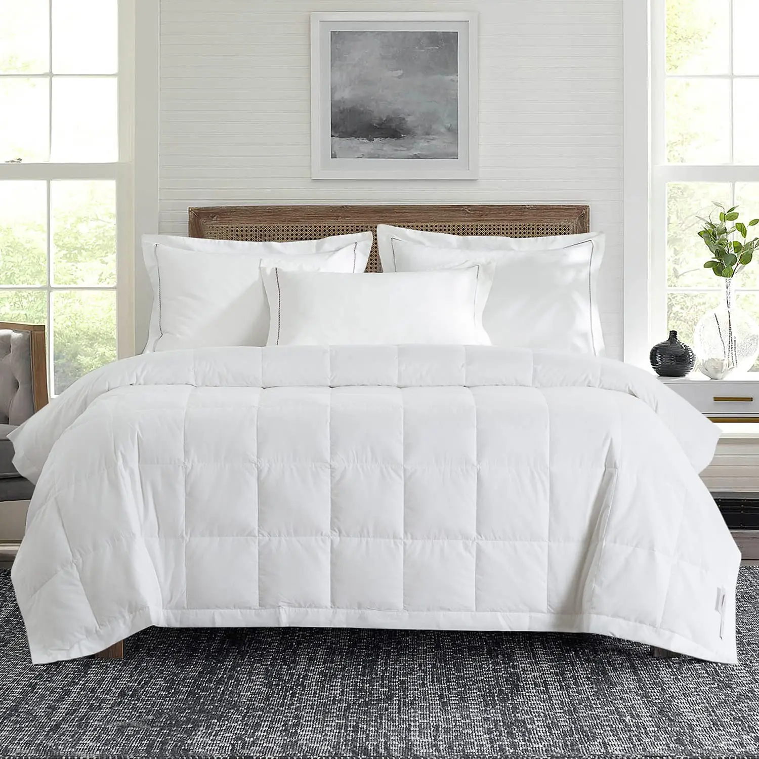 Comfort 100% down feather quilted bed comforter price king size down comforter