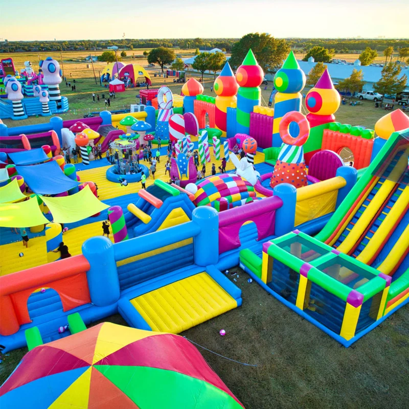 outdoor house giant Commercial Inflatable Water Park Bouncers Jumping combo slide Castles for adult