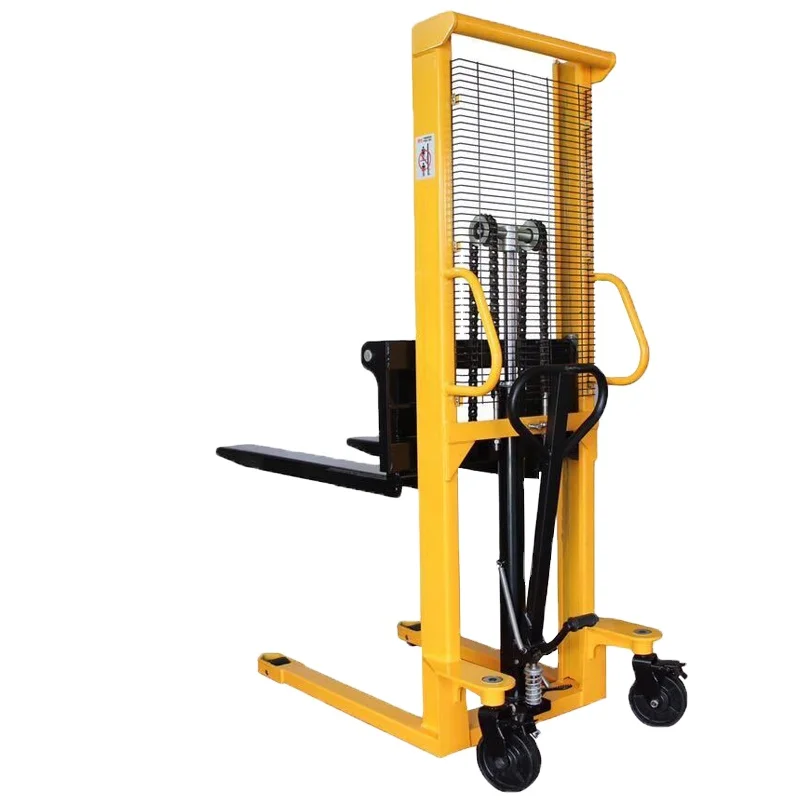 
New hand pallet forklift 1 ton used manual stacker with 1.6 M lifting 