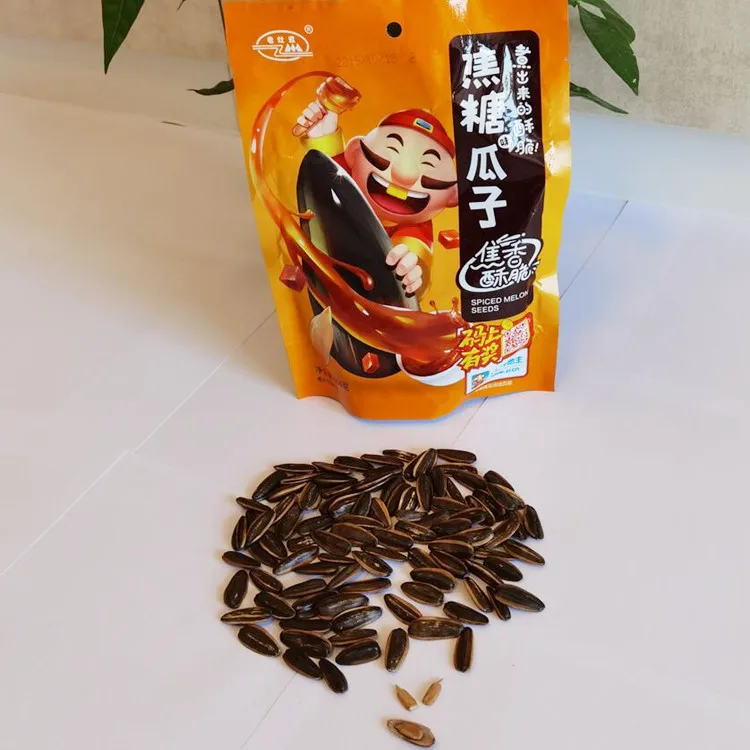  Азиатские популярные здоровые орехи закуска жареные черные семена подсолнечника закуски с различным вкусом