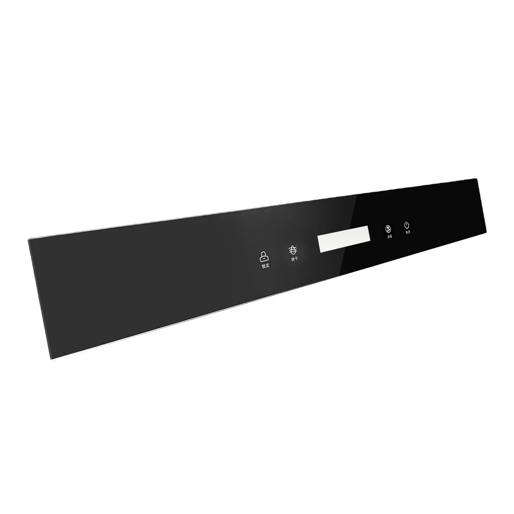 Wholesale Custom Dishwasher Touch Glass Plate Quality Switch Silk Printing Tempered Glass Panel with Display Window