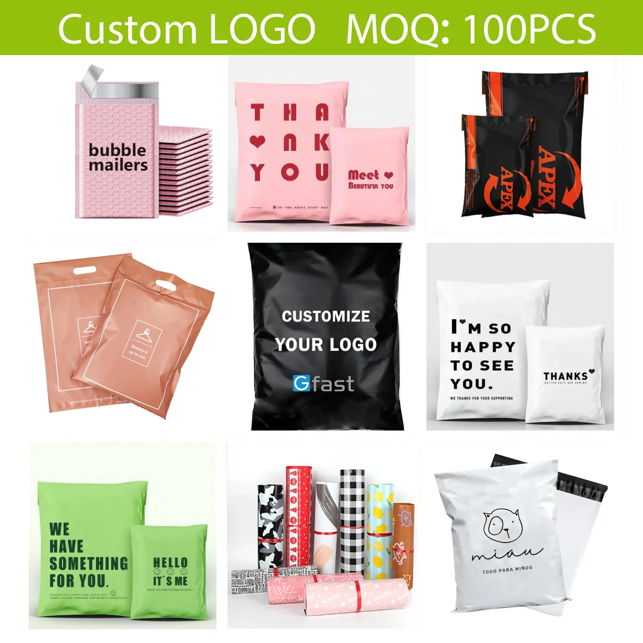Почтовый пакет Personalizadas Paquetes карманный почтовый столб 350 жесткий клетчатый объемный