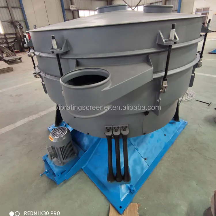 Diameter 2000mm tumbler screen vibrating sieve machine for grading mica calcium carbonate diatomaceous earth