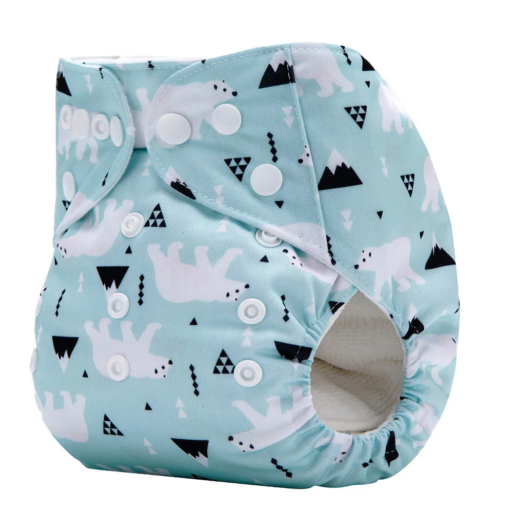 2019 AnAnBaby Washable Organic Baby Reusable Diapers All In One Nappy Pant