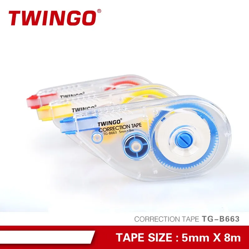 Office Correction Tape  5mmx8m classical  item Stationery Odor-Free automated assembly