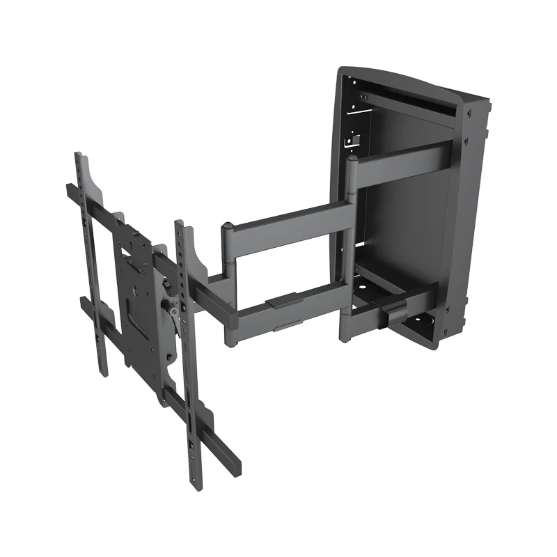 VESA 600X400 tv wall bracket recessed full motion mount 32 to 75 inch tv wall mount