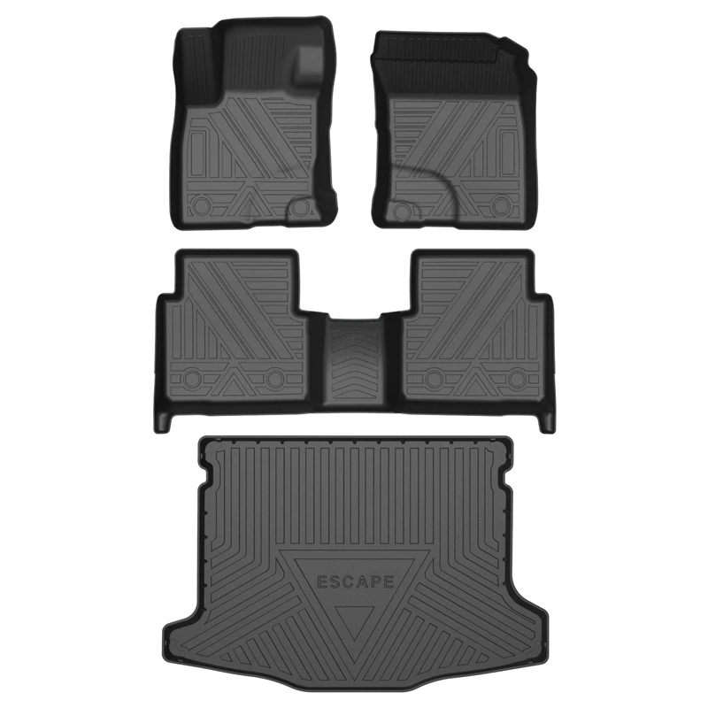 TPE waterproof luxury 3d custom ford escape 2019 car mats