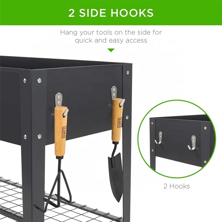 Multipurpose Storage Metal Bicycle Planter Mobility Rectangular Box Metal Can Planter Bucket Metal Planter With Stand