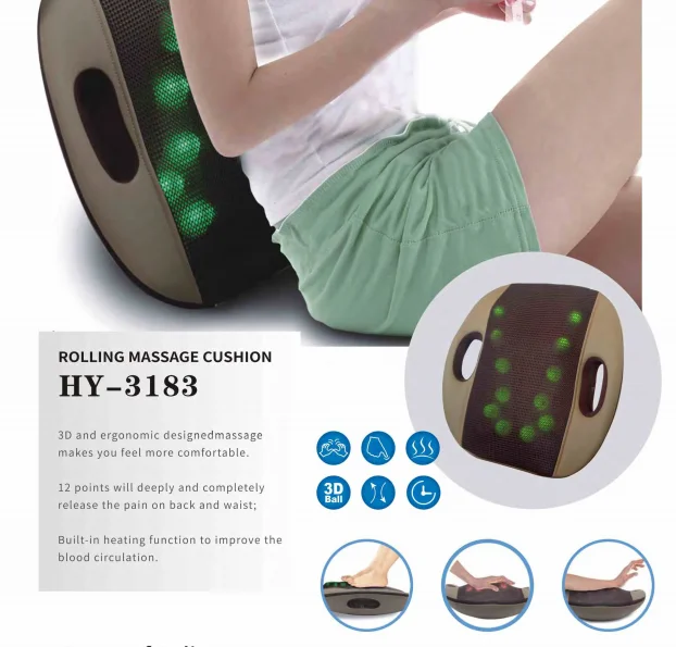 
3D deep kneading body massager back massager with heating function 