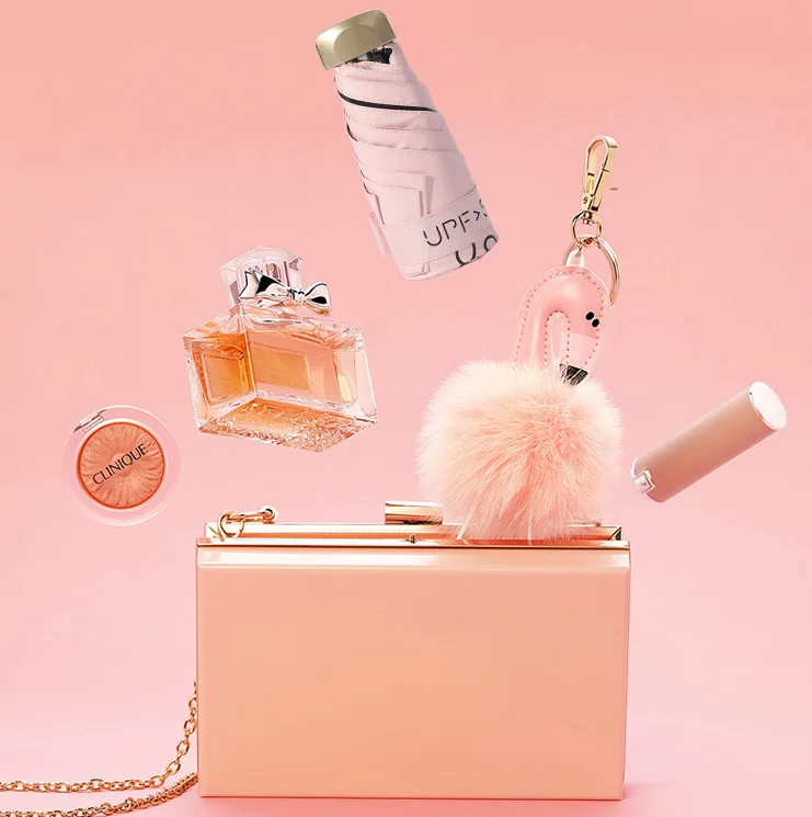 BSBH Custom Logo Travel Capsule Umbrella Mini Compact Double Small Umbrella Mini 5 Folding Mini Umbrella Pocket Portable