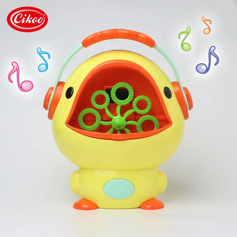 electric musical DJ duck bath bubble machine toy for kids party