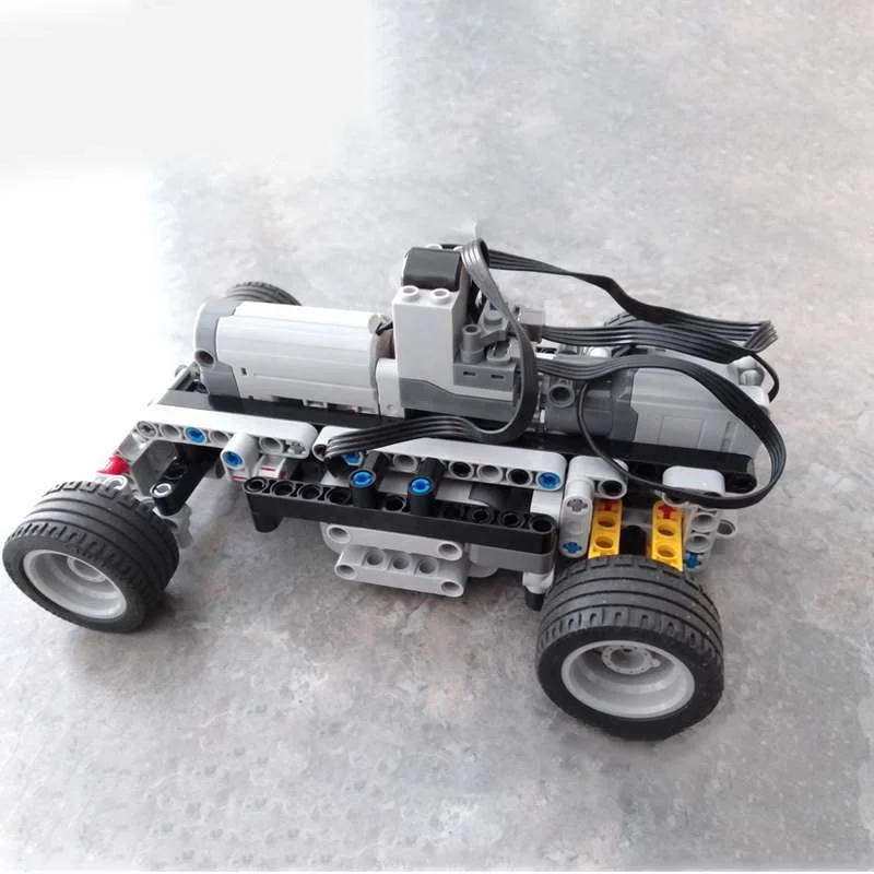 Stemedu 186+ Bricks Technical Electric Power Functions Remote-Controlled 2WD RC Car Chassis Motors Building Blocks PF Bricks