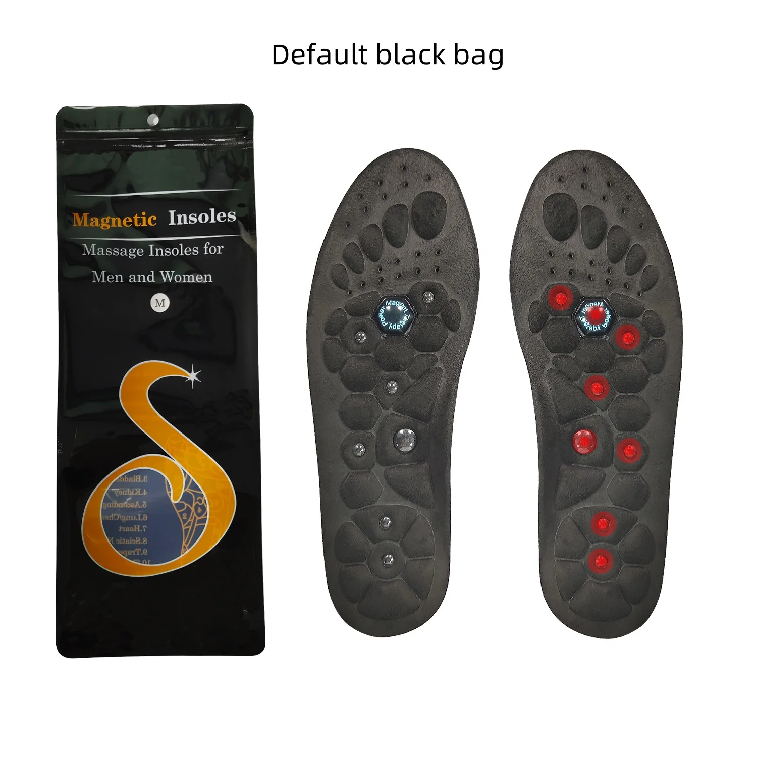 Wholesale Customized Promote Blood Circulation Fatigue Relieve Shoe Pads Sole Magnetic therapy insole Acupressure Shoe Insoles