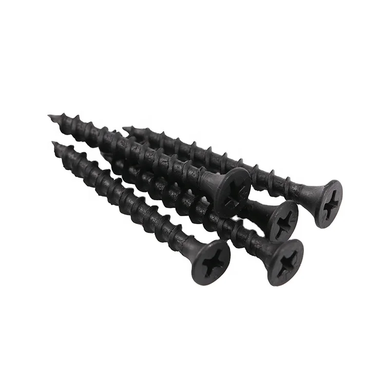 high strength gypsum drywall screw for Light steel keel self tapping screws cross slot black screw