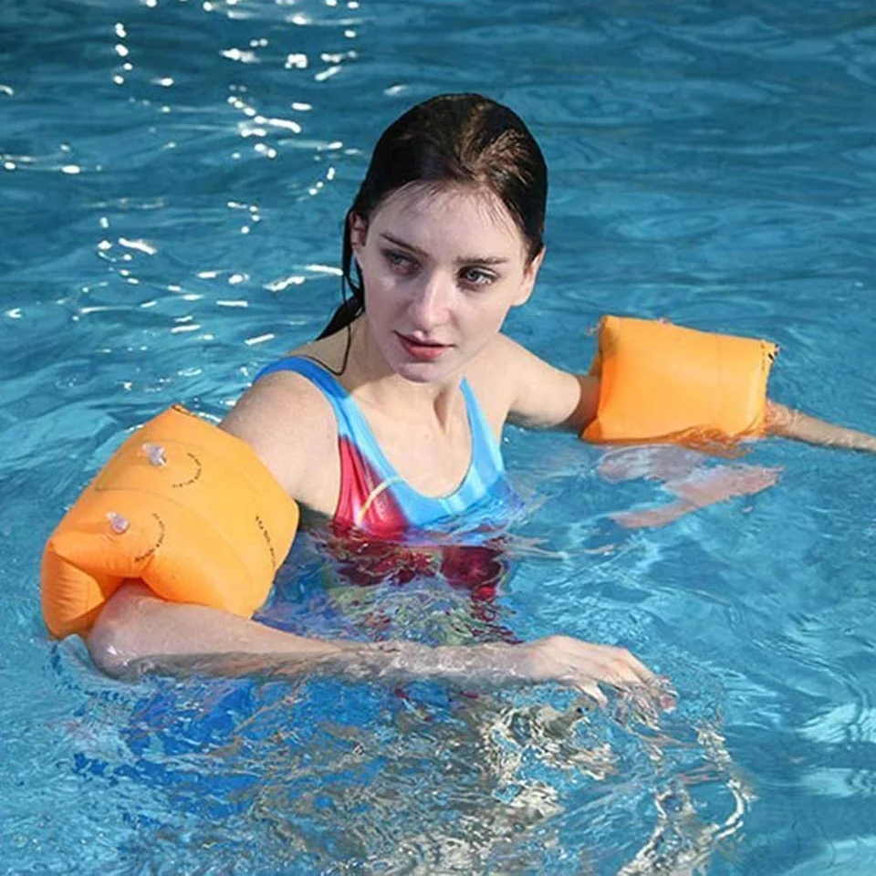 Portable good quality inflatable swimming pool floating tool swimming arm rings