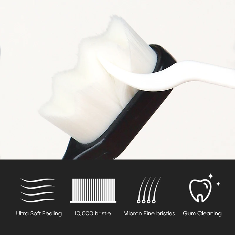 LULA Oral Care 12000 Bristles Micro Nano Ultra Soft-bristled Toothbrush for Adult Sensitive Teeth