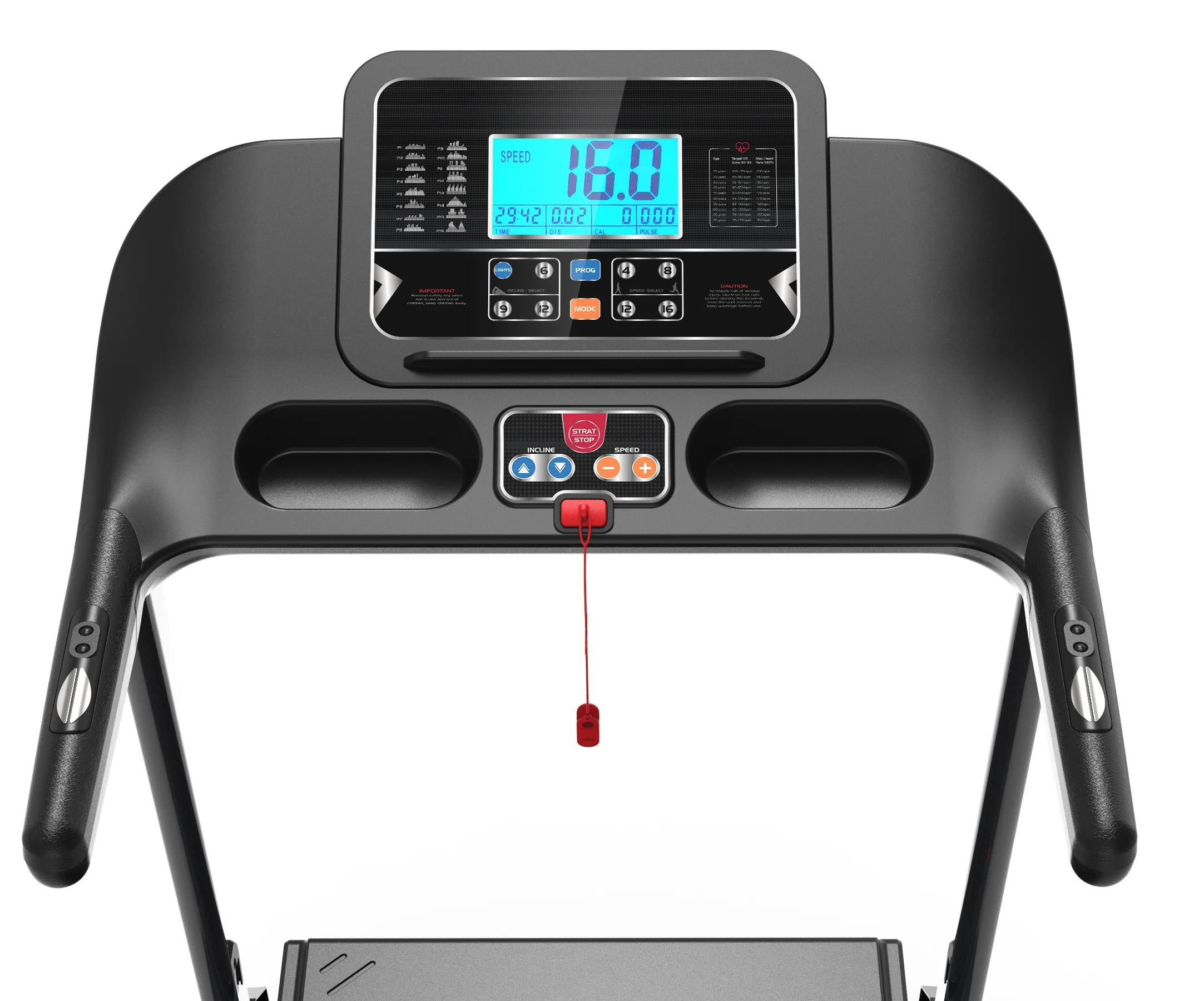 Wholesale Chinese Electric Folding Treadmill Trademill Home Exercise Running Machine with LCD Display Foldable Design