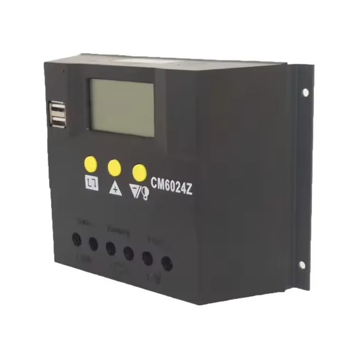 50A 60A Auto Solar Charge Controller 12V 24V 48V Solar Panel Controller Intelligent Regulator with Dual USB Port