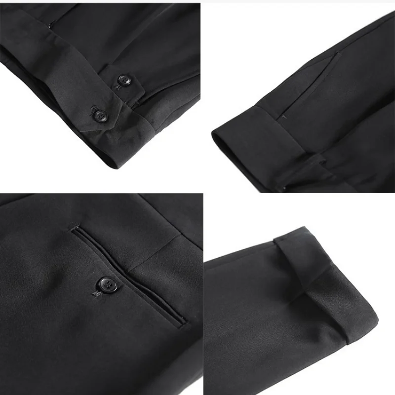 2024 NEW MSR MS185 Fashion Stretch Slim Fit Solid Color Business Suit Husband Elegant Social Golf Trousers Dress Pants For Mens