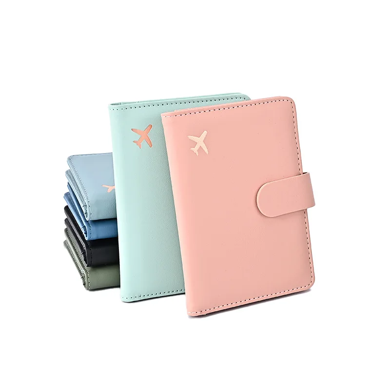 Wholesale High quality Leather Passport cover RFID travel passport wallet with ID window New Design leather passport holder