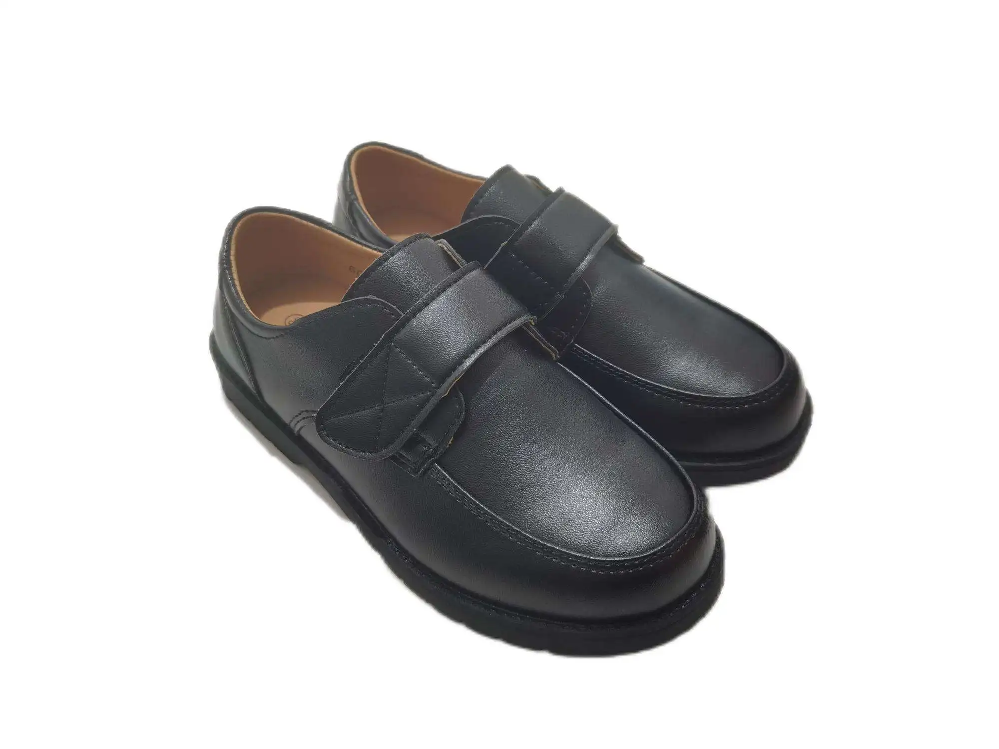 Manufactory Factory price kids baby customized elegant dress shoes oxfords lace-up round black outsole for girls kids
