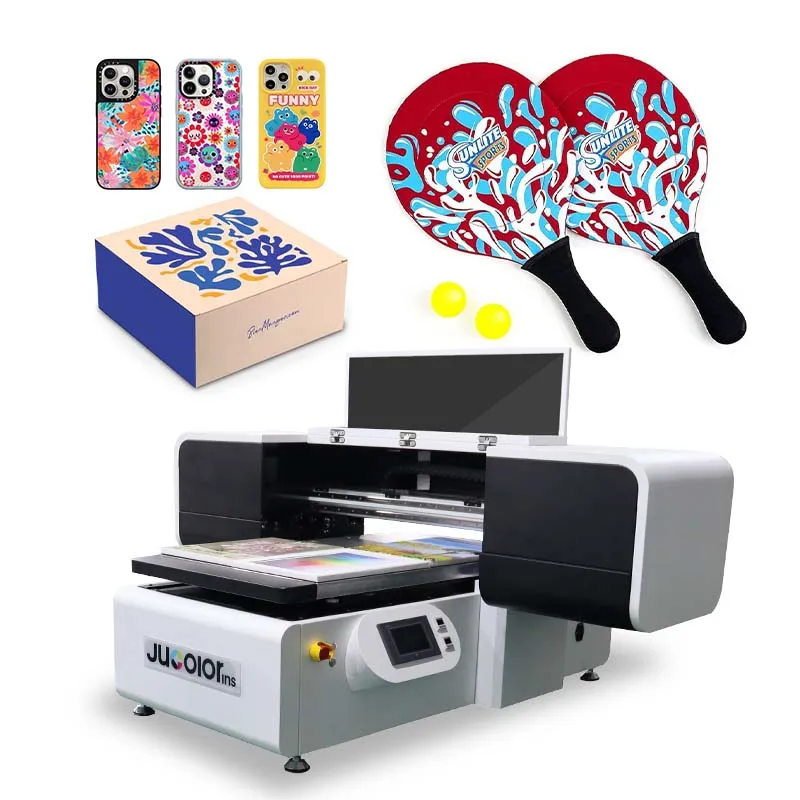 Jucolor 6090 uv flatbed printer i3200 G5 support CCD system industry uv machine 6090 printer