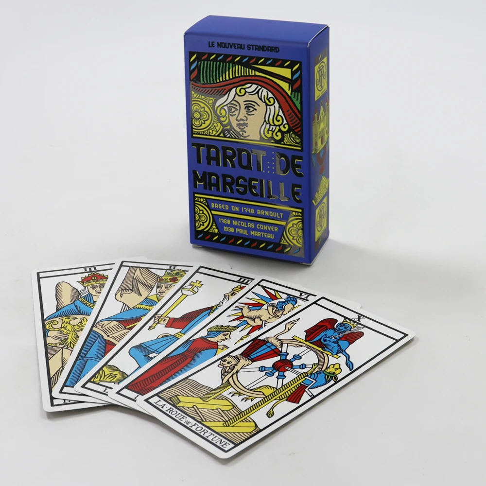 Custom printing soft touch tarot cards for beginners holographic oracle tarot cards  with  guidebook and box