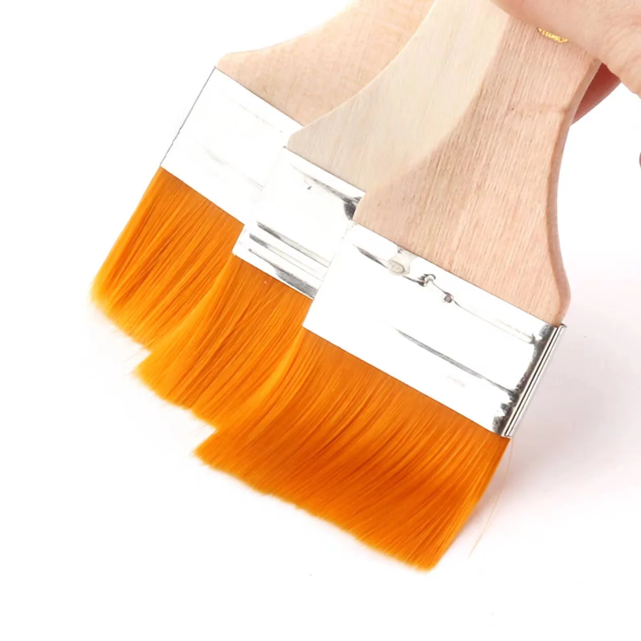 1 Pcs Wood Handle Brush Tool for Painting Gilding Gold Leaf Brush Edible Gold Leaf for Food Oil Painting Pens Gold Foil Tools