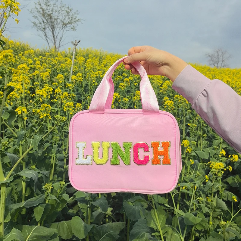 Stock No MOQ High Quality Portable Insulated Lunch Box Organizer Cooler Bags with Adjustable Strap Lunch Bags for Kids School