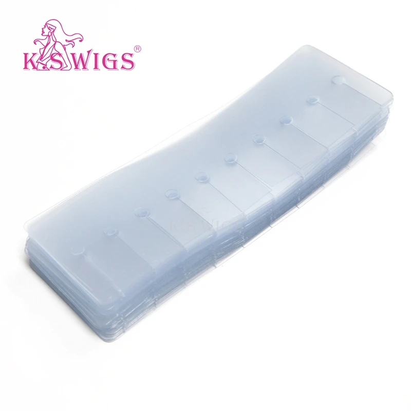 
K.S WIGS Long Film 50Pcs Multi Holes Spacer Template Heat Shield Protector for Human Hair 