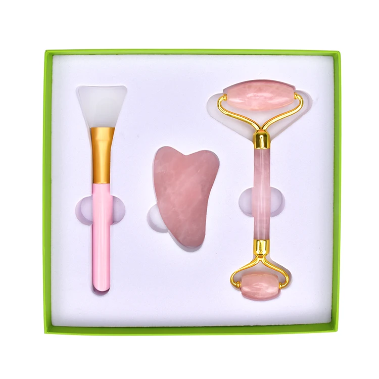 Best selling products 2021handheld jade facial massage roller for sale