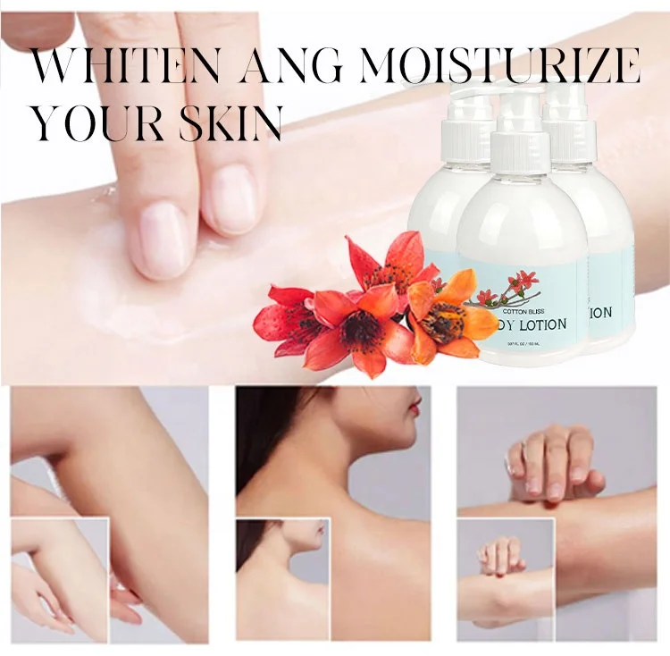 OEM Wholesale Cotton Bliss Scented Refresh Body Milk Bathroom Moisturizing Nourishing Body Lotion