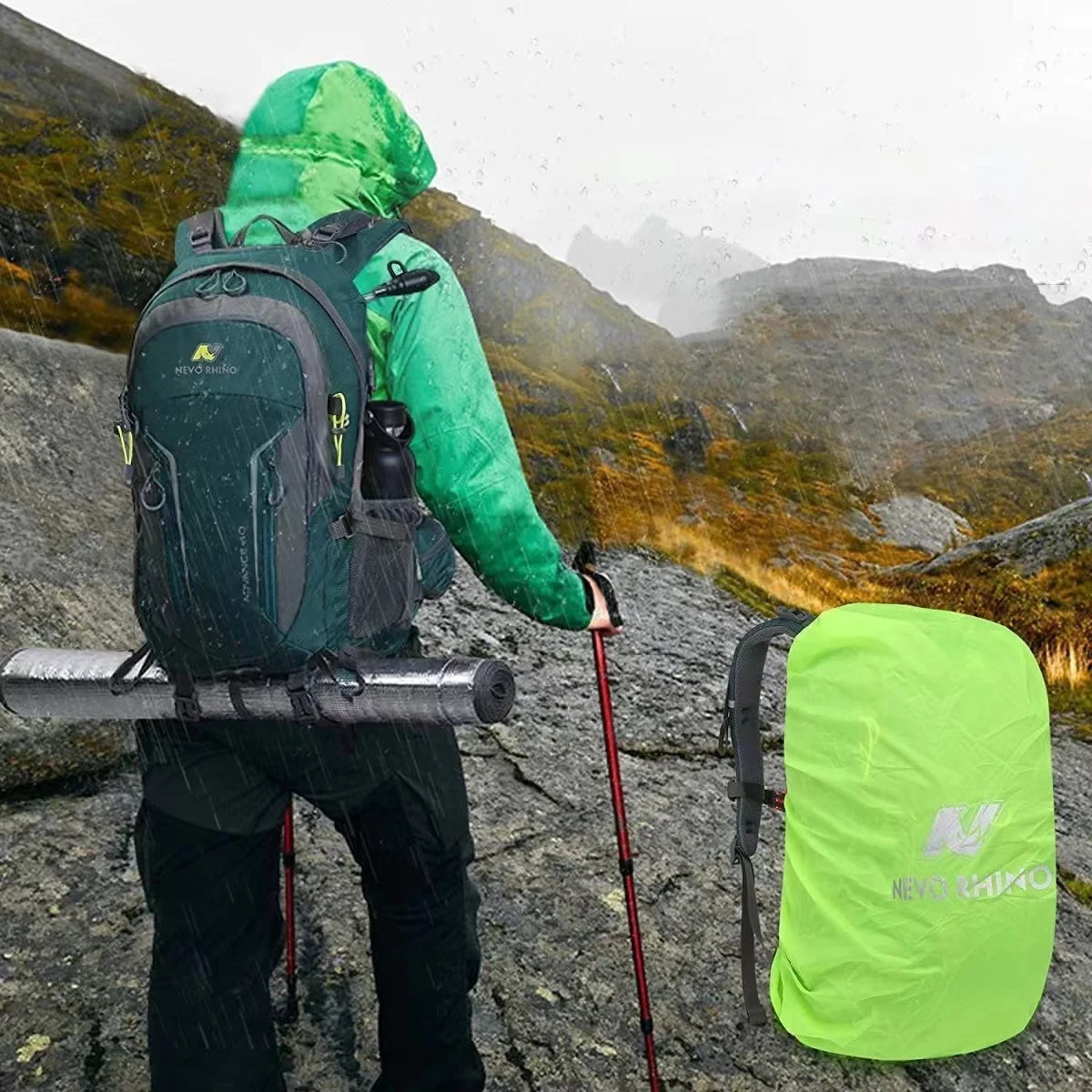 New outdoor hiking bag mountaineering bag camera bag 40L mountain camping supplies tactical backpack