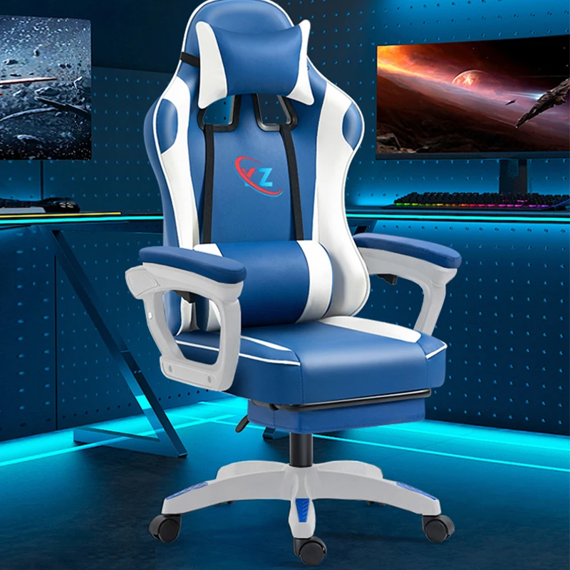 2024 New High Quality Pc Racing Computer Reclining Leather Ergonomic Gaming Chair With Footrest