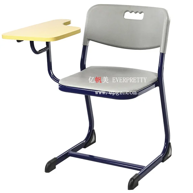 High Quality Folding Chair with Tablet Student Chair with Writing pad Chair and Desk Attached