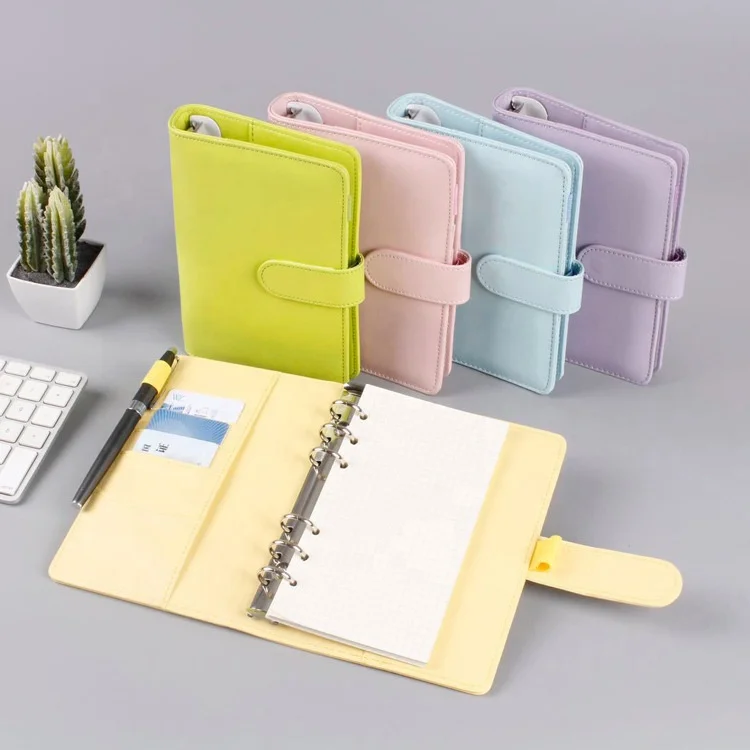 A5 A6 PU binder бюджетная с конвертами для наличных денег Органайзер