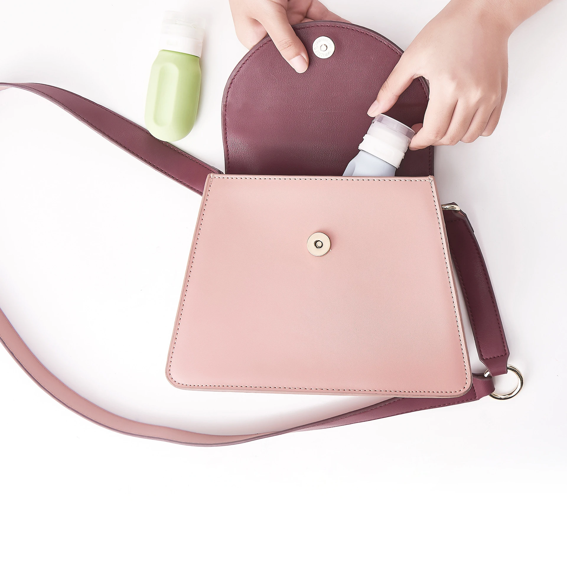 TSA Carry On Approved Leak Proof Portable Shampoo Cosmetic Toiletry Container Squeezable Tube Silicone Travel Bottle Set