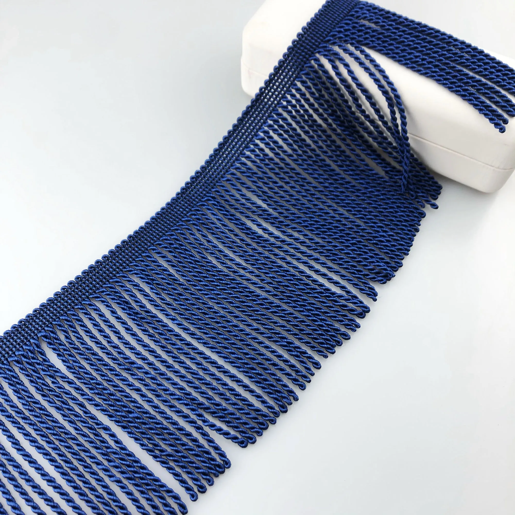 11CM 100% Rayon Household textile braid loop Trim For Sofa Curtain Pillow Decorative  Gold Bullion Fringe