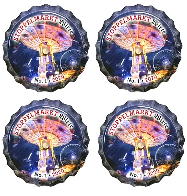 Led Luminous Badge for Beer Festival advertising promotion Pin brooch Customized Led badge