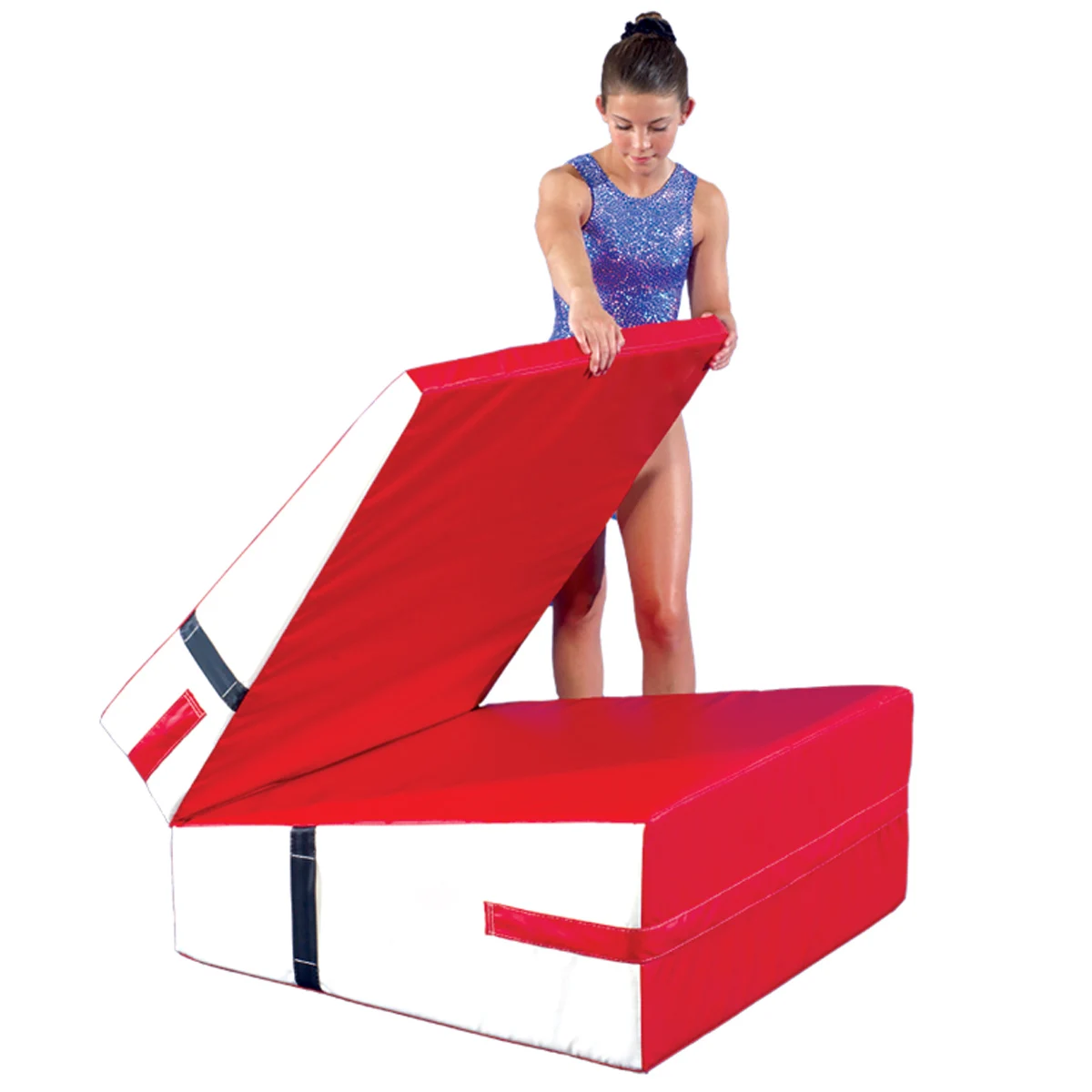 ZONWINXIN factory supply customized Gymnastics Equipment Training Shapes Folding Incline Mats cheese wedge mats