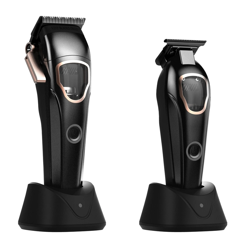 Professional USB Rechargeable Hair Clippers Set High Speed 10300rpm Barber Hair Clipper Cordless Hair Trimmers Clippers