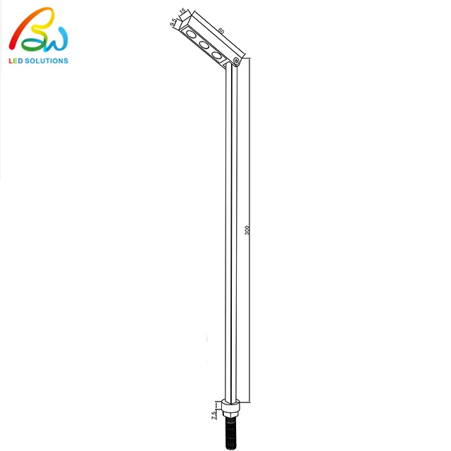 
High end 3 W Led Jewelry Showcase Lights Jewelry Display Showcase Led Pole Standing Spotlight 